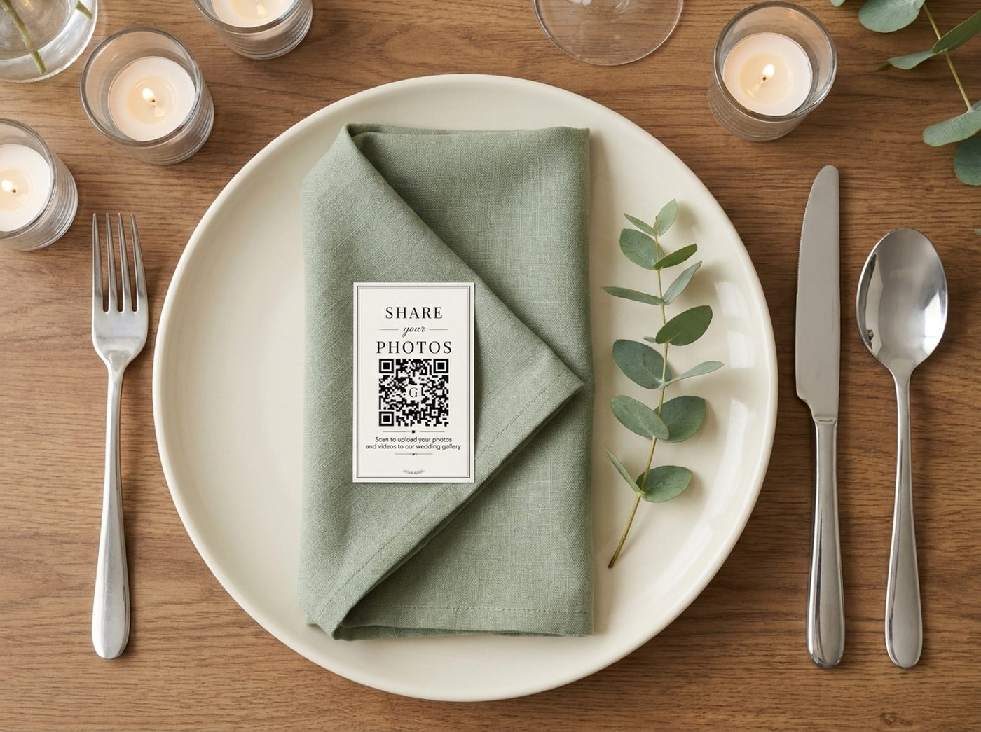 QR Table Place Cards - 2" x 3.5"