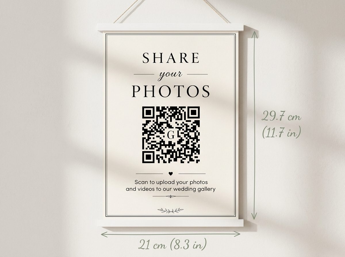 Ready-to-Hang QR Poster - 8" x 12"