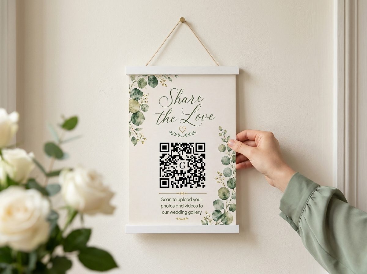 Ready-to-Hang QR Poster - 8" x 12"